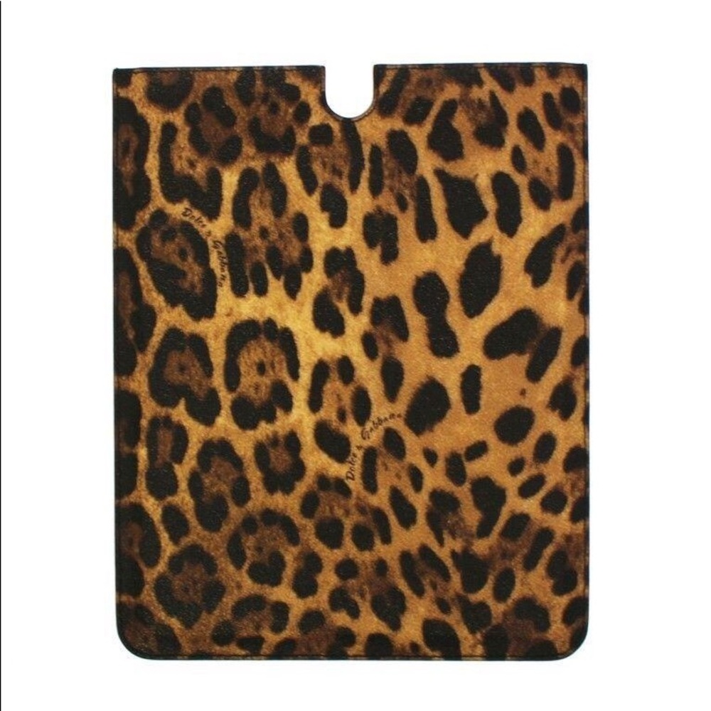 Dolce & Gabbana Leopard Leather iPAD Tablet Case